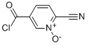 3-Pyridinecarbonyl chloride, 6-cyano-, 1-oxide (9CI) Struktur
