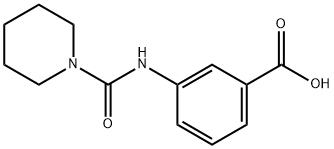 Benzoic acid, 3-[(1-piperidinylcarbonyl)amino]- (9CI) Struktur