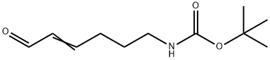 Carbamic acid, (6-oxo-4-hexenyl)-, 1,1-dimethylethyl ester (9CI) Struktur