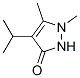 3H-Pyrazol-3-one, 1,2-dihydro-1,5-dimethyl-4-(1-methylethyl)- (9CI) Struktur