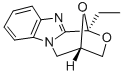 1,4-Epoxy-1H,3H-(1,4)oxazepino(4,3-a)benzimidazole, 4,5-dihydro-1-ethy l- 化学構造式