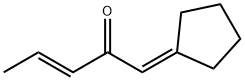3-Penten-2-one,1-cyclopentylidene-,(3E)-(9CI) Struktur