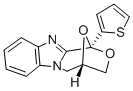 1,4-Epoxy-1H,3H-(1,4)oxazepino(4,3-a)benzimidazole, 4,5-dihydro-1-(2-t hienyl)- Structure