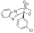 1,4-Epoxy-1H,3H-(1,4)oxazepino(4,3-a)benzimidazole, 4,5-dihydro-1-(3-c hlorophenyl)- 化学構造式