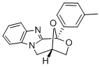 1,4-Epoxy-1H,3H-(1,4)oxazepino(4,3-a)benzimidazole, 4,5-dihydro-1-(3-m ethylphenyl)- 化学構造式