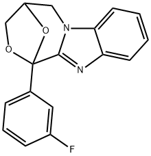 4,5-Dihydro-1-(3-fluorophenyl)-1,4-epoxy-1H,3H-(1,4)oxazepino(4,3-a)be nzimidazole|