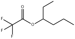 Acetic acid, 2,2,2-trifluoro-, 1-ethylbutyl ester 结构式