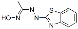 Benzothiazole, 2-[[1-(hydroxyimino)ethyl]azo]- (9CI) Structure