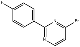 4-ブロモ-2-(4-フルオロフェニル)ピリミジン 化学構造式