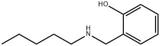 Phenol, 2-((pentylamino)methyl)- Struktur