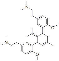 1-Methyl-4-isopropylidene-3,5-bis[2-methoxy-5-[2-(dimethylamino)ethyl]phenyl]-1-cyclohexene Structure