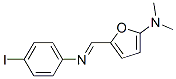 2-Furanamine,  5-[[(4-iodophenyl)imino]methyl]-N,N-dimethyl- Structure