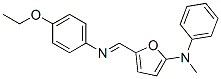 2-Furanamine,  5-[[(4-ethoxyphenyl)imino]methyl]-N-methyl-N-phenyl- Struktur