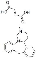 (-)-1,2,3,4,4a,9-hexahydro-2-methyldibenzo[c,f]pyrimido[1,6-a]azepine fumarate Struktur