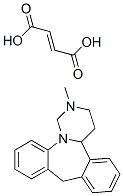 (+)-1,2,3,4,4a,9-ヘキサヒドロ-2-メチルジベンゾ[c,f]ピリミド[1,6-a]アゼピン・(E)-2-ブテン二酸 化学構造式