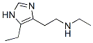 1H-Imidazole-4-ethanamine,  N,5-diethyl-  (9CI) 化学構造式