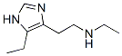 1H-Imidazole-4-ethanamine,  N,5-diethyl-  (9CI) Structure