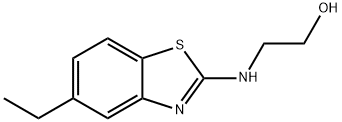 Ethanol, 2-[(5-ethyl-2-benzothiazolyl)amino]- (9CI) Struktur