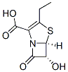 4-Thia-1-azabicyclo[3.2.0]hept-2-ene-2-carboxylic acid, 3-ethyl-6-hydroxy-7-oxo-, cis- (9CI) 结构式