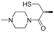 Piperazine, 1-(3-mercapto-2-methyl-1-oxopropyl)-4-methyl-, (S)- (9CI) 化学構造式