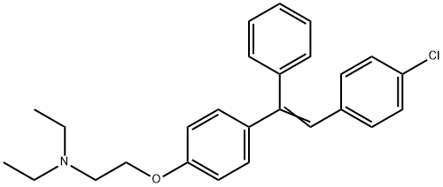 2-[4-[2-(4-Chlorophenyl)-1-phenylethenyl]phenoxy]-N,N-diethyl-ethanaMine,761364-34-5,结构式