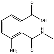 Benzoic acid, 3-amino-2-[(methylamino)carbonyl]- (9CI) Struktur