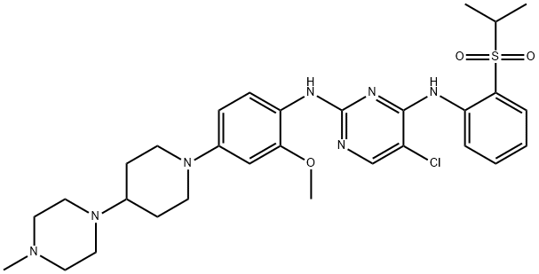 5-クロロ-N-[2-メトキシ-4-[4-(4-メチルピペラジノ)ピペリジノ]フェニル]-N′-[2-(イソプロピルスルホニル)フェニル]-2,4-ピリミジンジアミン price.