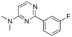 4-Dimethylamino-2-(3-fluorophenyl)pyrimidine Structure