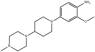 2-Methoxy-4-[4-(4-methylpiperazin-1-yl)piperidin-1-yl]aniline Struktur