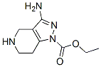 1H-Pyrazolo[4,3-c]pyridine-1-carboxylicacid,3-amino-4,5,6,7-tetrahydro-,ethyl Struktur