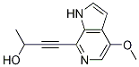 3-Butyn-2-ol, 4-(4-Methoxy-1H-pyrrolo[2,3-c]pyridin-7-yl)- 结构式