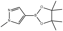 1-甲基-4-(4,4,5,5-四甲基-1,3,2-二氧杂戊硼烷-2-基)-1H-吡唑 结构式