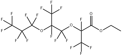 2-[3-(Trifluoromethyl)decafluoro-1,4-dioxaheptan-1-yl]-2,3,3,3-tetrafluoropropionic acid ethyl ester|2,3,3,3-四氟-2-[1,1,2,3,3,3-六氟-2-(七氟丙氧基)丙氧基]丙酸乙酯