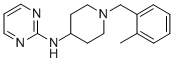 2-((1-(o-Methylbenzyl)-4-piperidyl)amino)pyrimidine 结构式