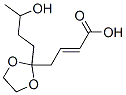 2-Butenoic acid, 4-(2-(3-hydroxybutyl)-1,3-dioxolan-2-yl)- Struktur
