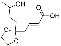 2-Butenoic acid, 4-(2-(3-hydroxybutyl)-1,3-dioxolan-2-yl)-,76174-14-6,结构式