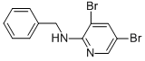 3,5-DIBROMO-N-(PHENYLMETHYL)-2-PYRIDINAMINE 结构式