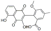 2-(1,4-Dihydro-3,5-dihydroxy-1,4-dioxonaphthalen-2-yl)-3-methoxy-5-methylbenzoic acid,76191-50-9,结构式