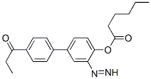 [4-(4-propanoylphenyl)diazenylphenyl] hexanoate Structure