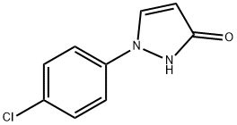 1-(4-クロロフェニル)-1H-ピラゾール-3-オール 化学構造式