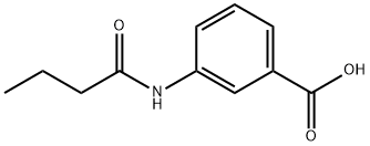 3-(ブチリルアミノ)安息香酸 化学構造式