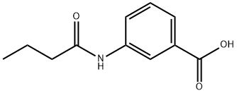 3-丁酰氨基苯甲酸 结构式