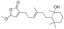 3-[6-(2-Hydroxy-2,6,6-trimethylcyclohexyl)-4-methyl-3-hexenyl]-5-methoxy-2(5H)-furanone 结构式