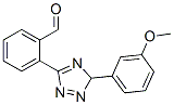 o-[5-(m-Methoxyphenyl)-5H-s-triazol-3-yl]benzaldehyde Struktur