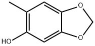 1,3-Benzodioxol-5-ol,  6-methyl- Structure