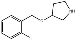 Pyrrolidine, 3-[(2-fluorophenyl)methoxy]- (9CI) Structure