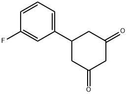 1,3-Cyclohexanedione, 5-(3-fluorophenyl)- Struktur