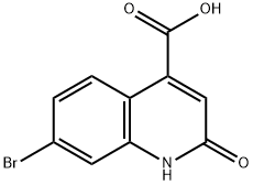 7-溴-2-氧代-1,2-二氢喹啉-4-羧酸, 762260-63-9, 结构式