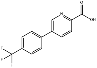 5-(4-Trifluoromethylphenyl)-picolinic acid Struktur