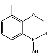 3-フルオロ-2-メトキシフェニルボロン酸 化学構造式